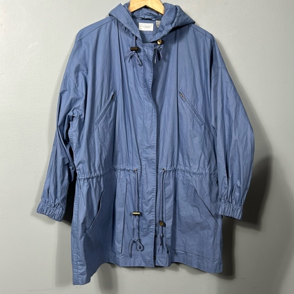 Van Heusen Lilac Parka Utility Hooded Drawstring Waist Coat size L- gently used - Picture 17 of 17